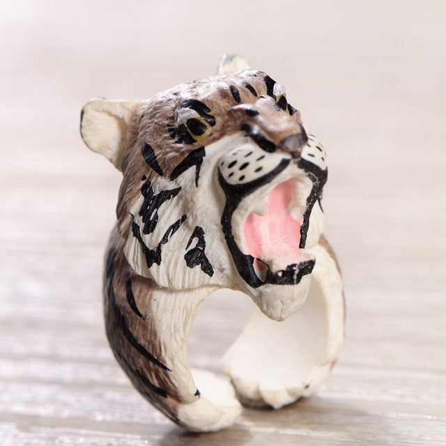 Lovely 3D Tiger Ring for Children